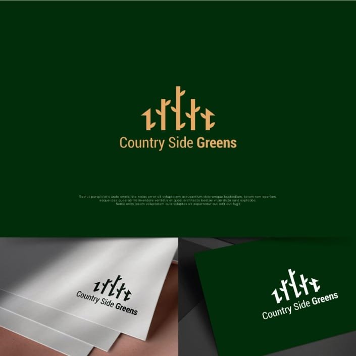 Country Side Greens Real Estate Logo Design