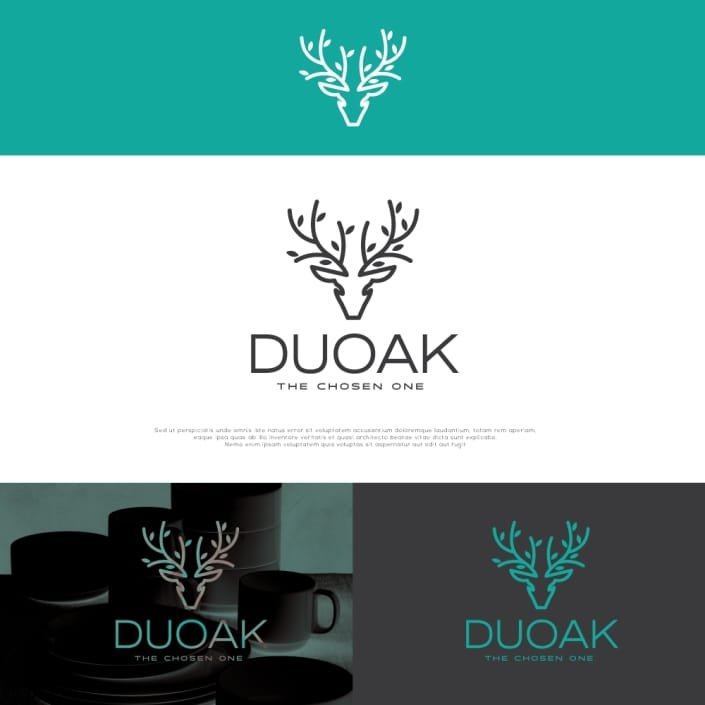 Duoak Tiffin Box Logo Design