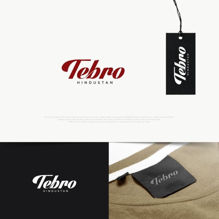 Tebro Hindustan Fashion Tie Logo Design